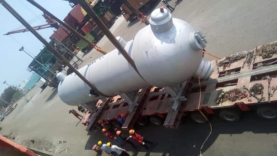 PAL industrial cargo loading operation with crane support